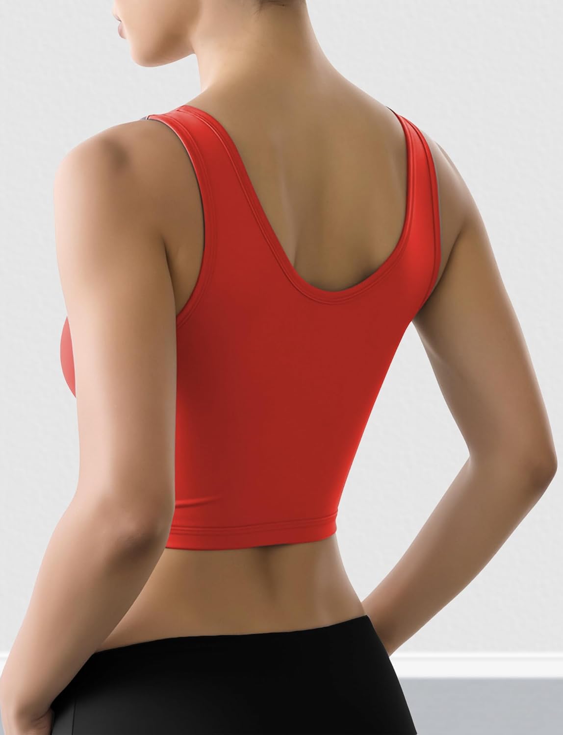 FEOYA Cargo Athletic Vest for Women Full Zip Up Workout Tank Sleeveless U Neck Yoga Gym Crop Top