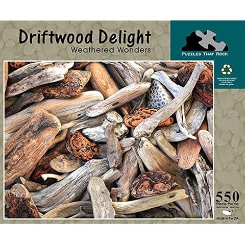 Driftwood Delight Weathered Wonders Puzzle, 550 Piece Adult Puzzle Cover