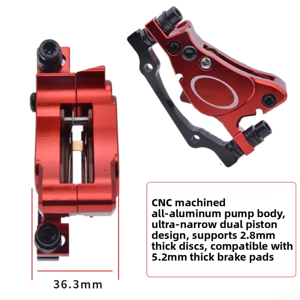 Freni Idraulici E-Bike MT600 Doppio Pistone 160mm | Doppio pistone, potenza frenante superiore, cavo 2pin impermeabile, disco 160mm incluso, per e-bike(front brake only)