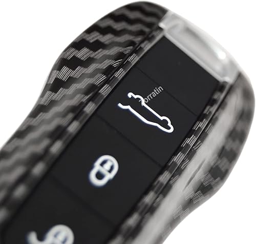 Miniatura 10 de Zorratin Carcasa para llave de coche de Porsche Panamera 2017+ Cayenne 2018+ 911 Carrera 2020+ Taycan (3 piezas)