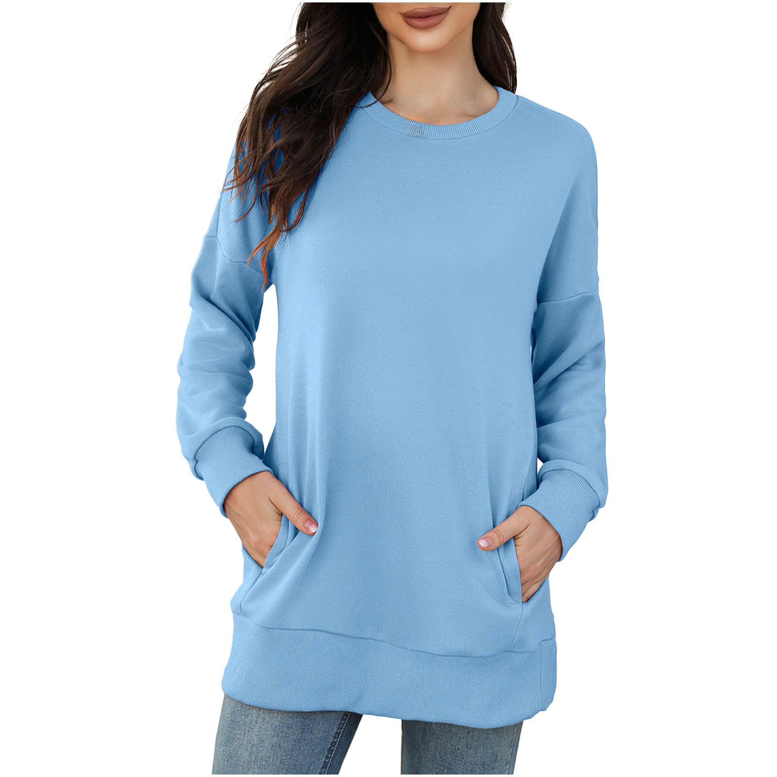 TBloevwlh Damen Winter Pullover - Langarm Sweatshirt Mit Geometrischem Druck