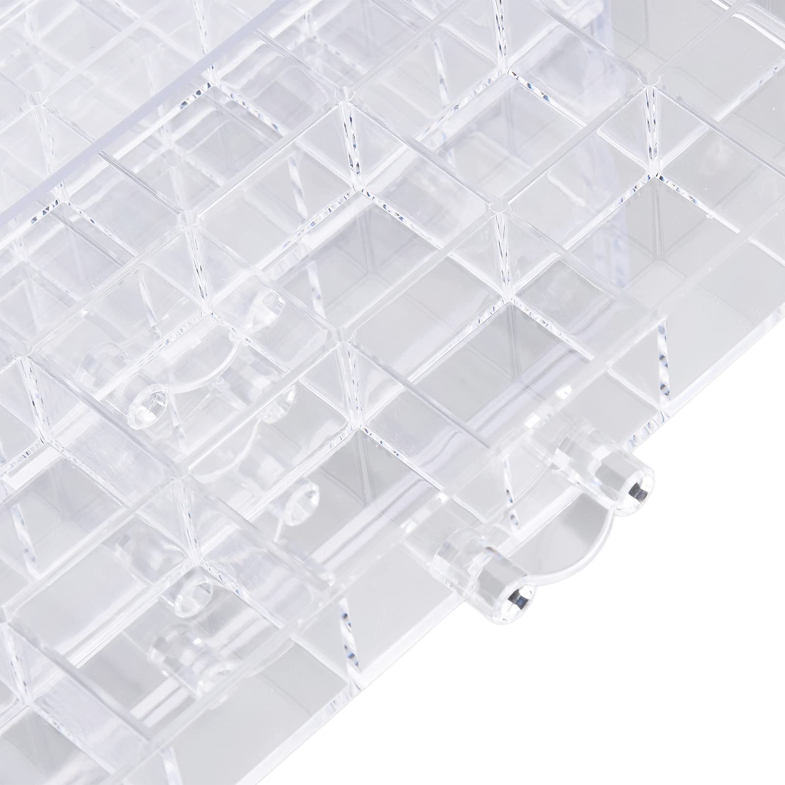 5 Layer Nail Art Storage Box | Crystal Clear Acrylic Organizer Ends Mess | Transparent Jewelry Box for Home/Bedroom/Vanity | Sturdy Drawer with Handle, Large Capacity