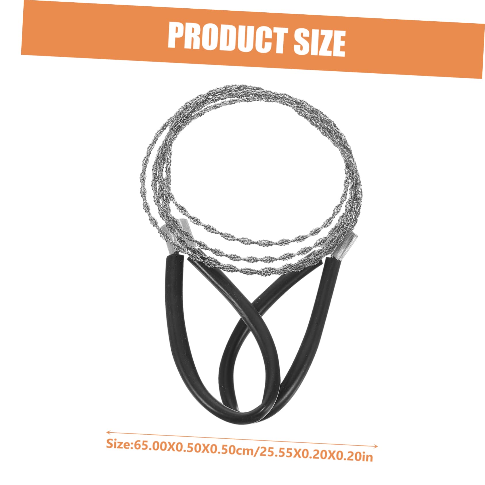 Toddmomy 20pcs Outdoor Wire Saw Compact Survival Chainsaw for Camping Hiking Emergencies Lightweight Portable Hand Tool for Cutting Trees Essential Backpacking Gear