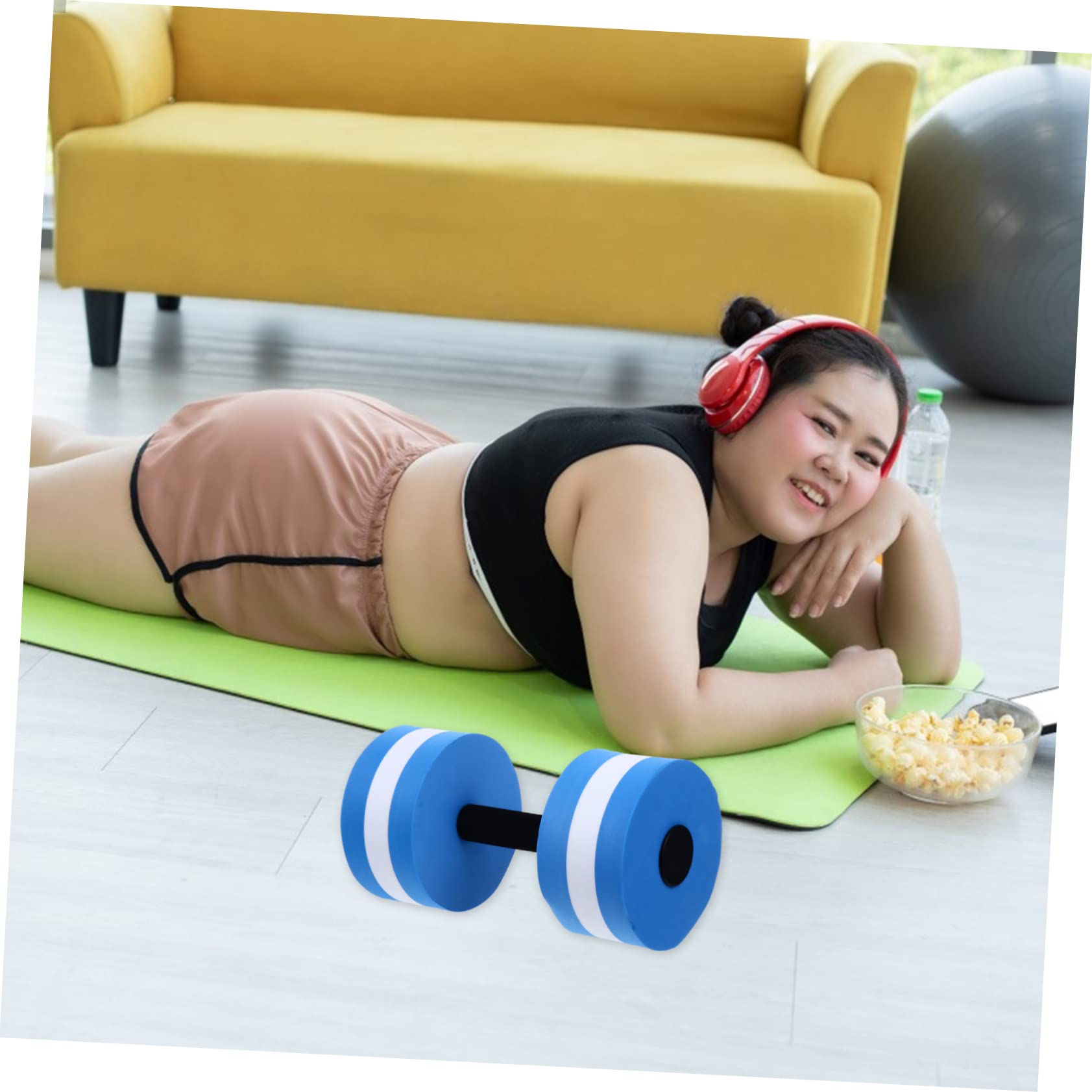 1 haltère flottante en mousse, équipement d'entraînement de piscine pour adultes, équipement de fitness, équipement de fitness flottant, survêtement pour femme, aérobie