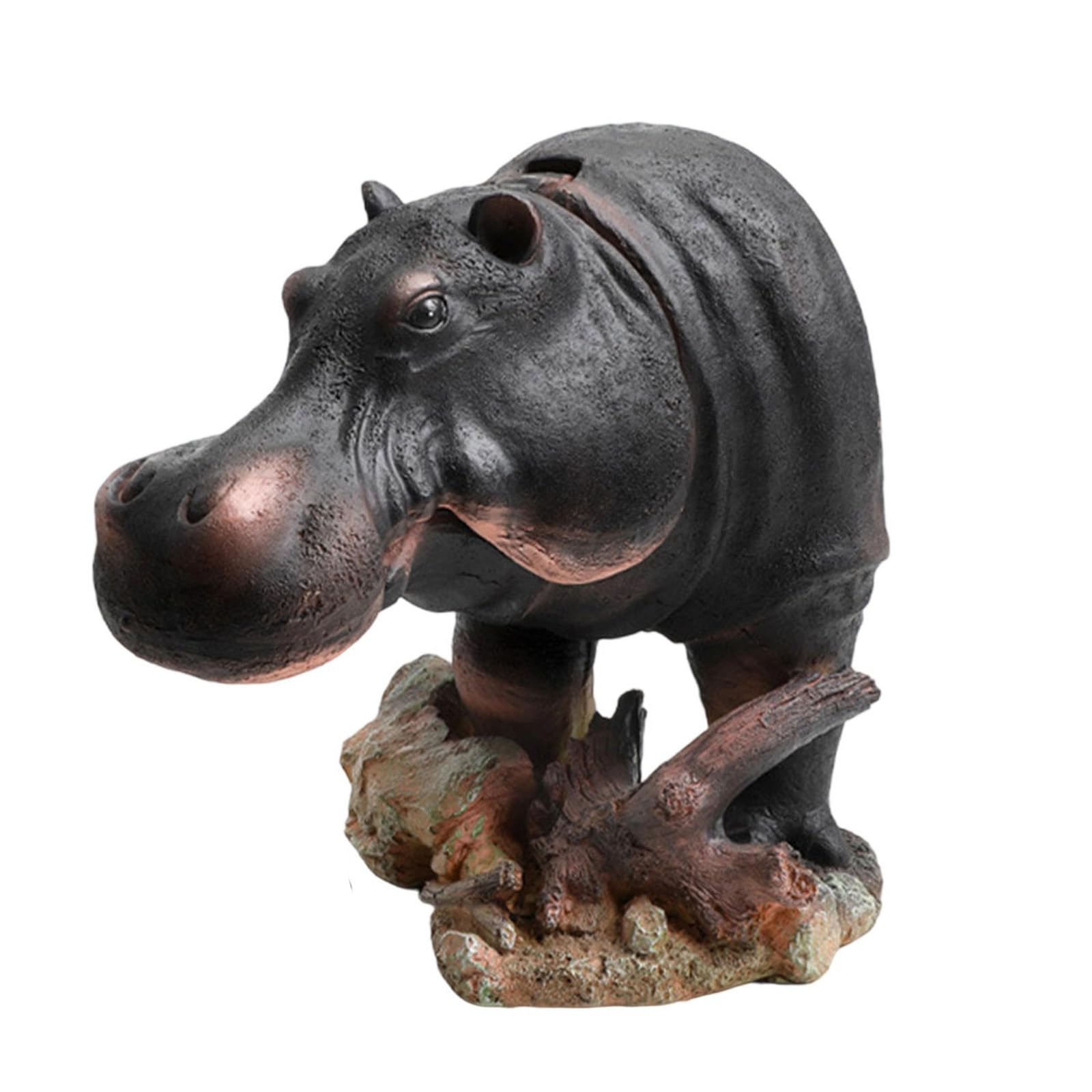 Ippopotamo decorazione acquario resina paesaggistica ornamento appassionato e professionale display accessori