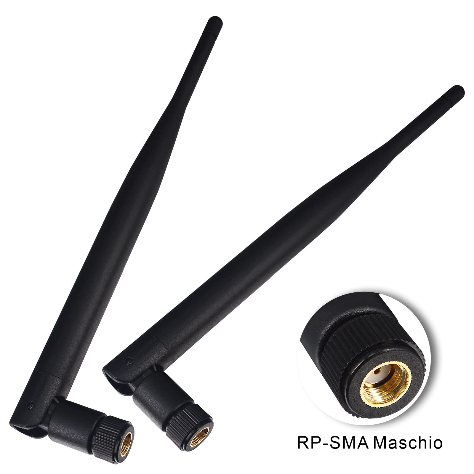5 Antenne Wifi 2.4 5.8 Ghz Antenna WiFi Omnidirezionale Dual Band 2.4/5.8 GHz, 6dBi, Connettore RP-SMA - Pacco Da 5 Pezzi Antenna Wifi Omnidirezionale 6dbi - Foto 13