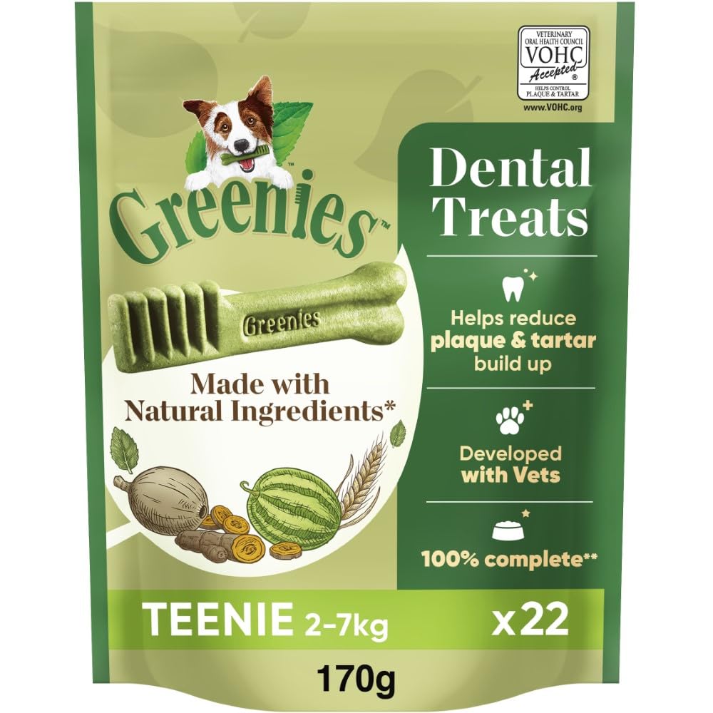 The Smart Dental Treat 132 Chews, Daily Original Teenie Dog Treats, Pack of 6 (6 x 170 g)
