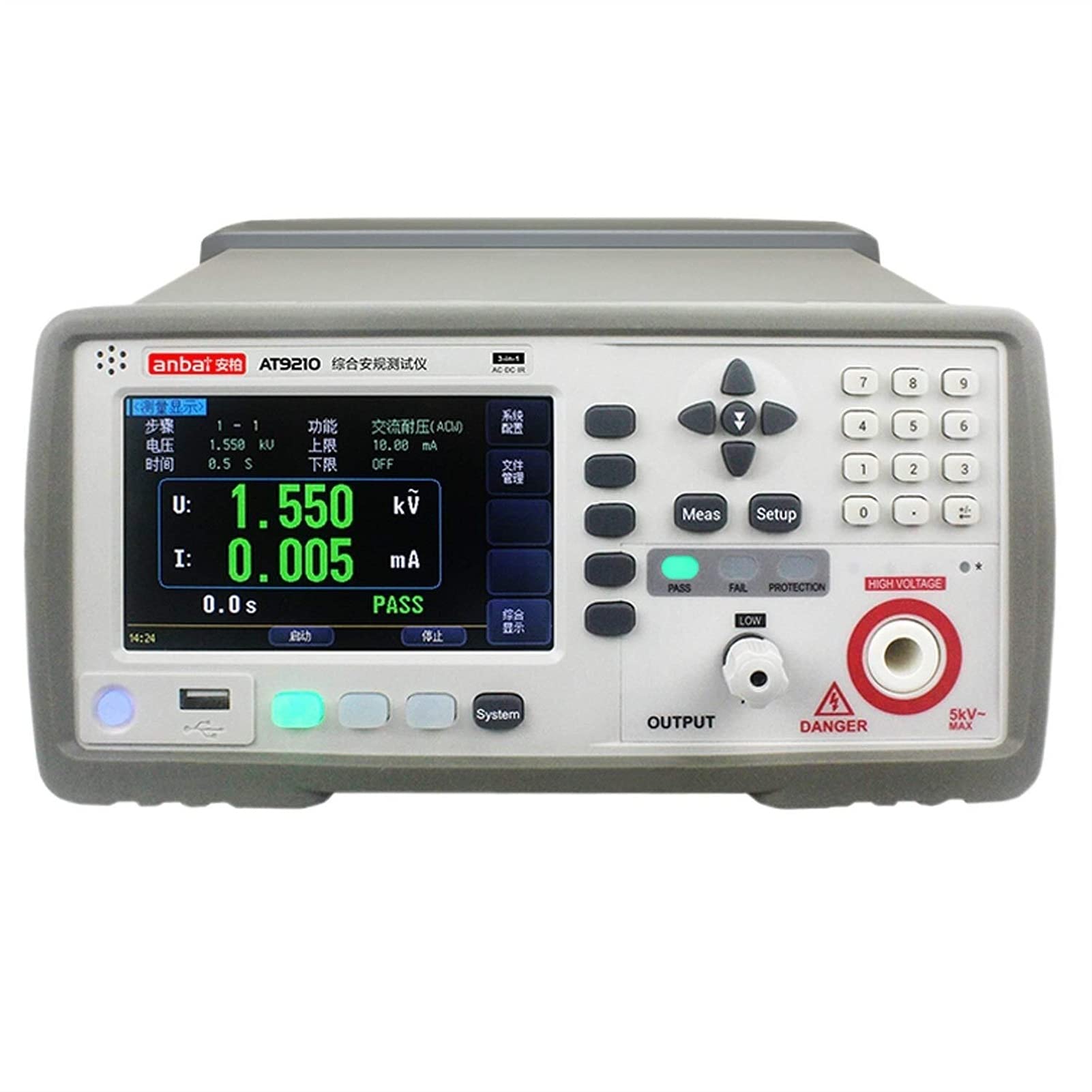 AuoeerT9210 AC and DC Withstand Voltage Tester Regulation AC Voltage Measurement