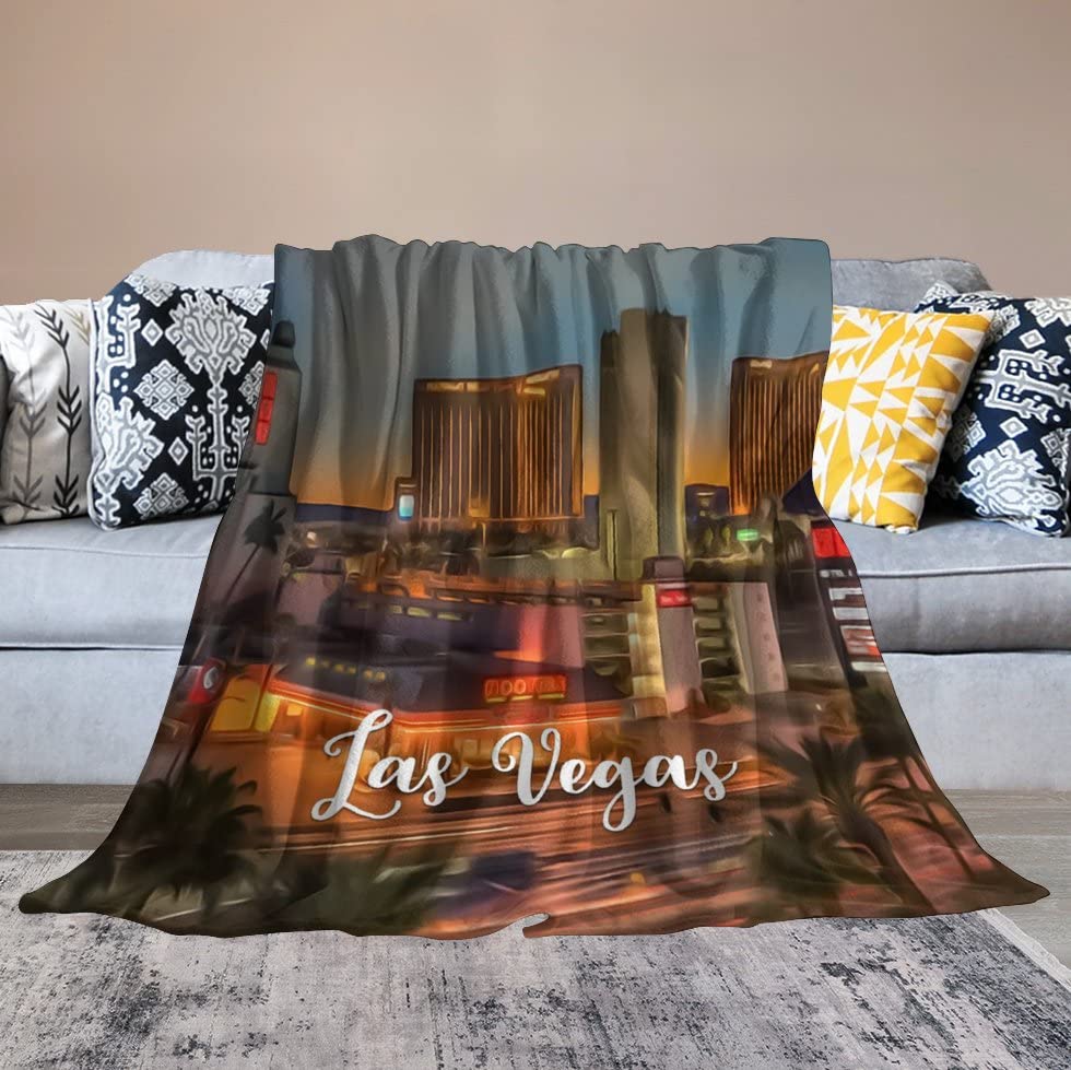 Couverture duveteuse double face Las Vegas en polaire premium