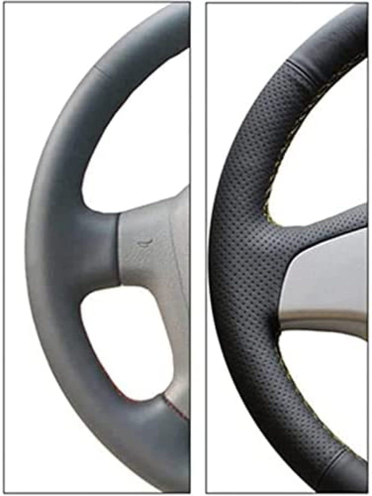 abrupt Pokrowiec na kierownicę samochodu do Toyota 86 2016–2019 Yaris 2016–2019, oddychający pokrowiec na kierownicę samochodową, odporny na zużycie, pokrowce na kierownicę akcesoria do wnętrza samochodu