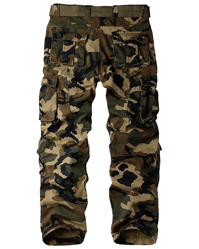 Jessie Kidden Damen Combat Cargo Hose Camo Camouflage Army Military Tactical Arbeitshose