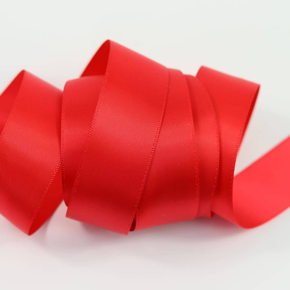 Double Sided Satin Ribbon, 27 Solid Colours, 10 Metre Reel, Fabric Ribbon for Gift Wrapping Cake, Wedding Party Decoration