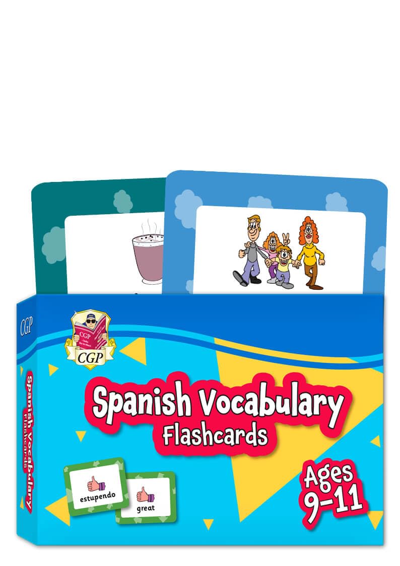Spanish Vocabulary Flashcards for Ages 9-11 (with Free Online Audio) (CGP KS2 Activity Books and Cards)