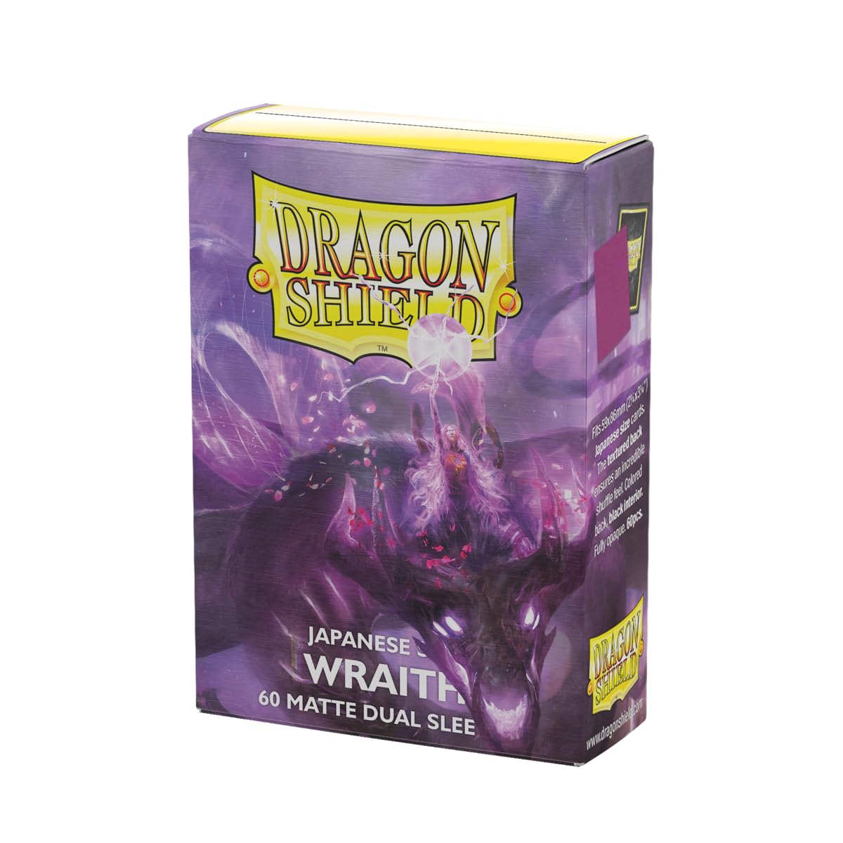 Dragon Shield - Matte Dual - Japanese Size Card Sleeves | 60 CT - Smooth & Tough - Compatible with TCGs; Yu-Gi-Oh, Naruto, Cardfight & Vanguard | Wraith — image 1