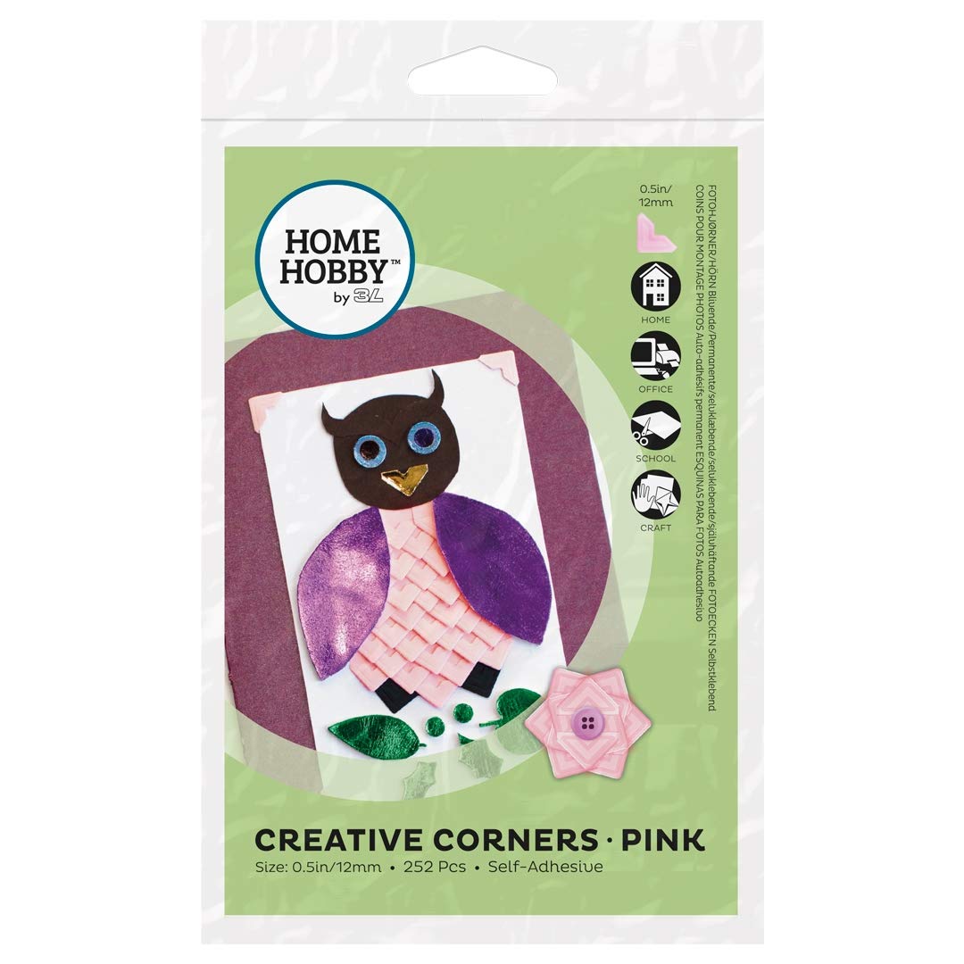 Homehobby By 3L Baby Pink Creative Corners, 0,5'/12Mm (252 Pcs)