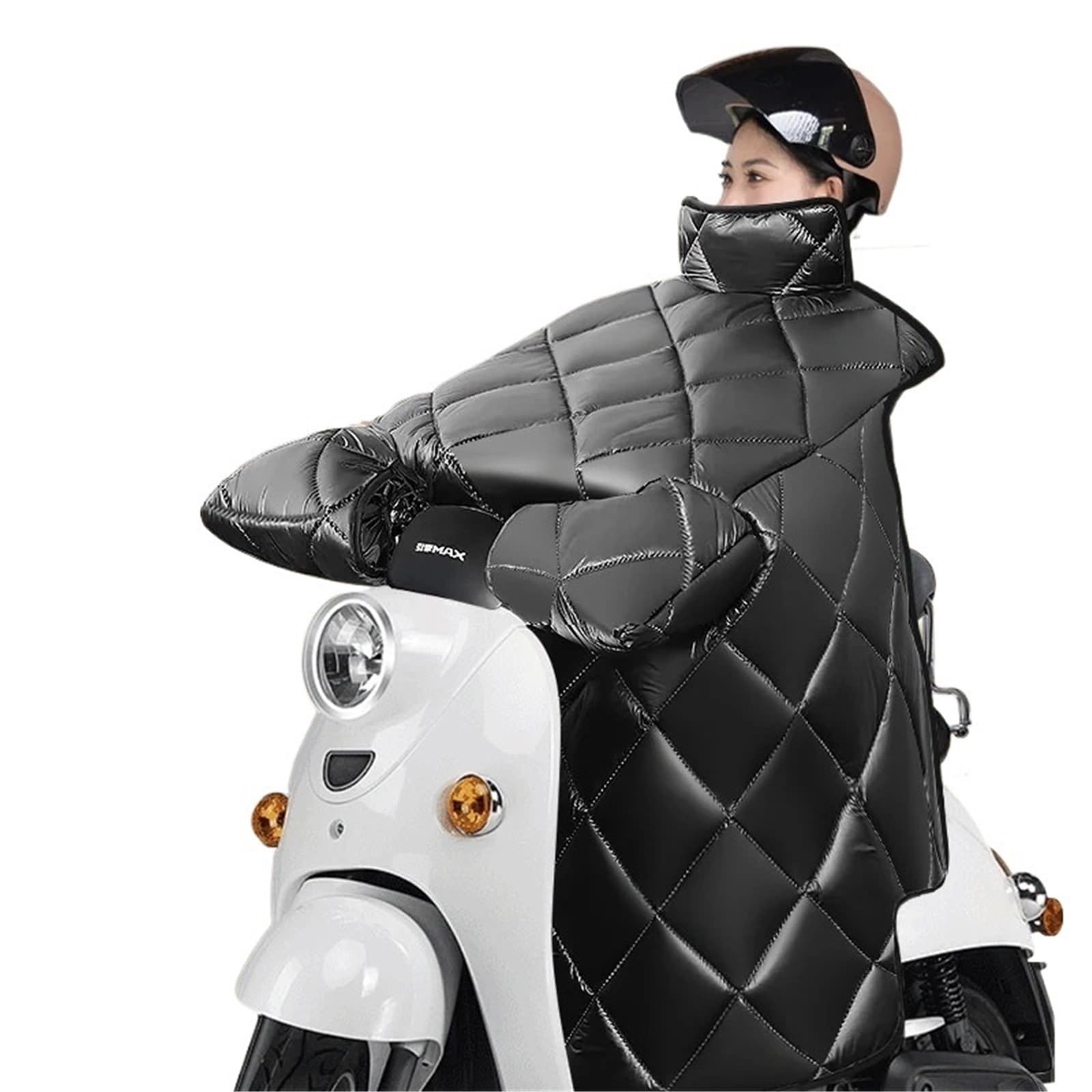 Générique Tablier Scooter, Couvre Jambe Scooter 1pc Moto Scooter Jambe Couverture Genou Épaisse Coupe-Vent Genouillères for Hiver Couette Plus Chaude(4)