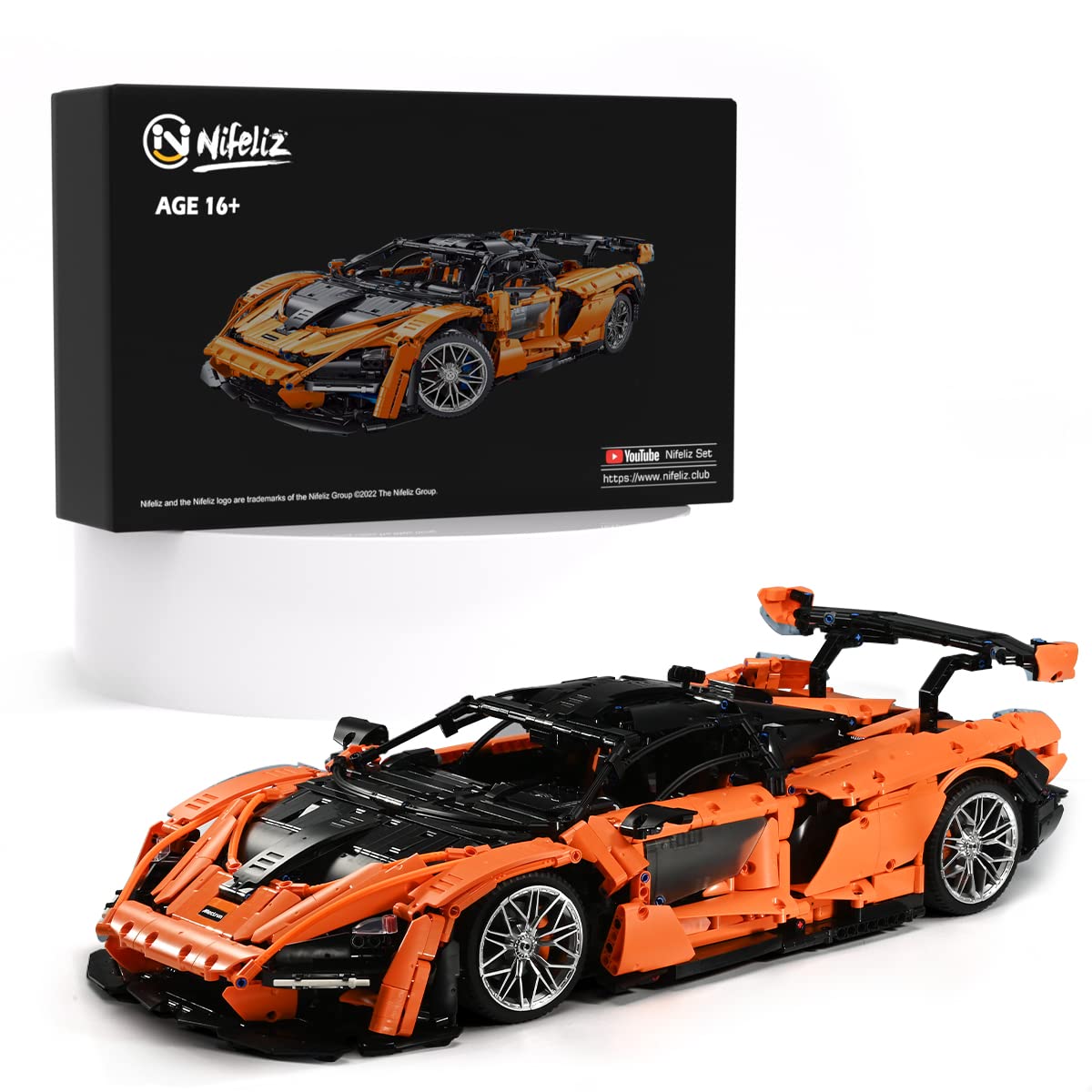 Buy Nifeliz Sanna GTRR Supercar MOC Building Kit and Engineering Toy