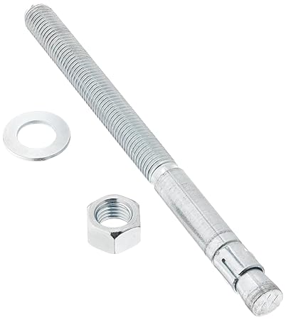 Simpson Strong Tie Wa75100 3/4-Inch by 10-Inch with 6-Inch Thread Length Zinc Plated Steel Wedge-All Anchor, 10-Piece