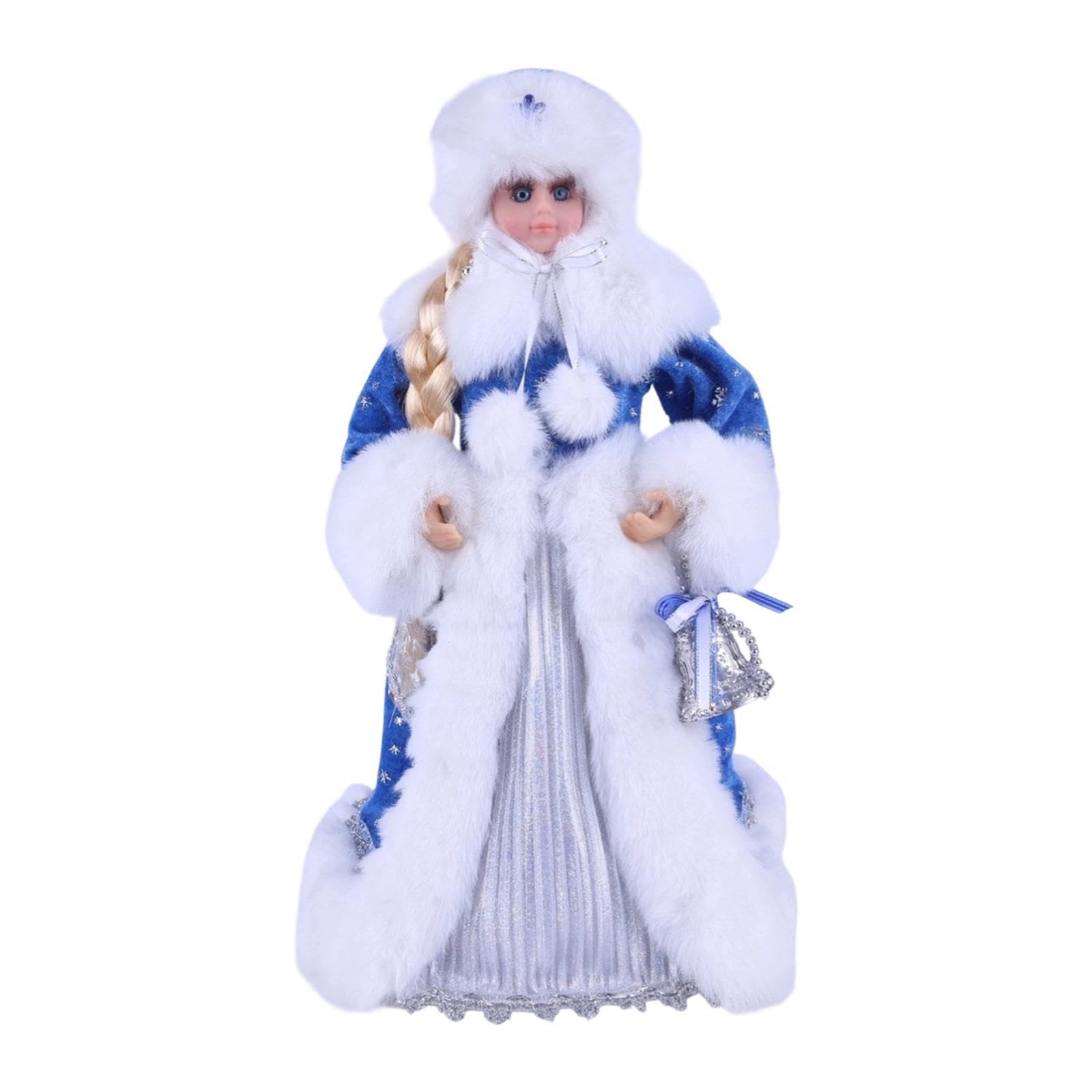 Colcolo Weihnachtspuppe als Tischdekoration, Figur, Mädchenpuppe, Weihnachtsdekoration für Feengärten, Neujahrsdeko