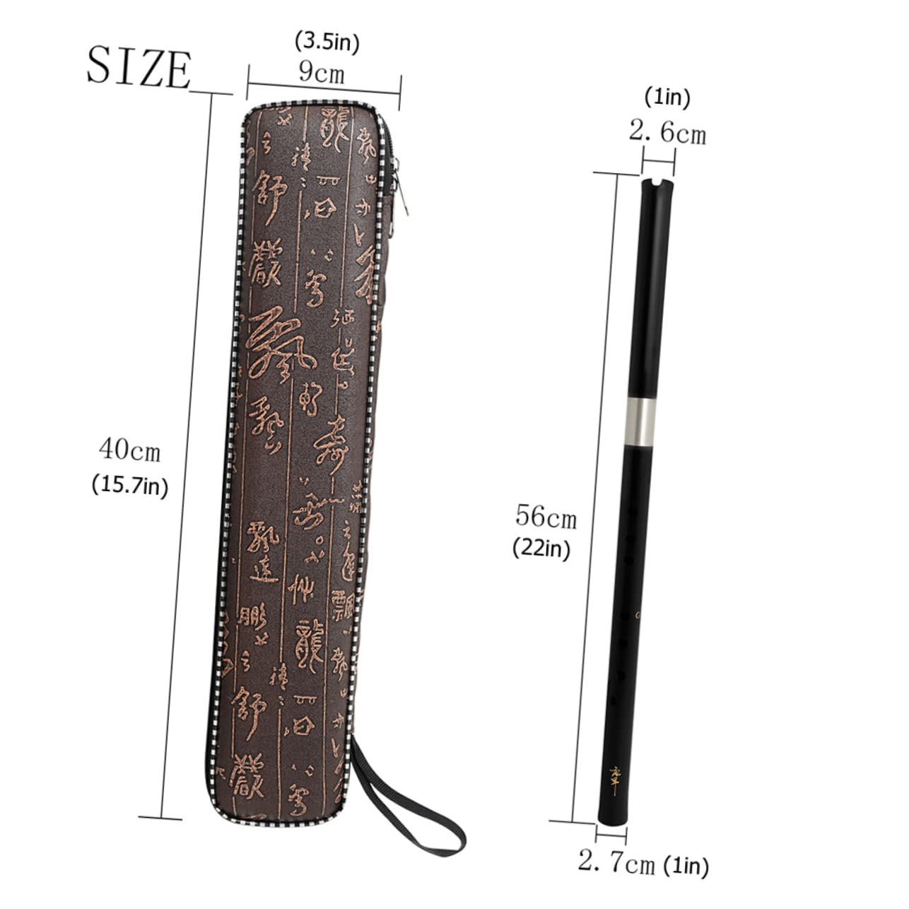 Kisangel Beginner's Flute: 8-hole Two Section Bamboo Traditional Chinese Instrument