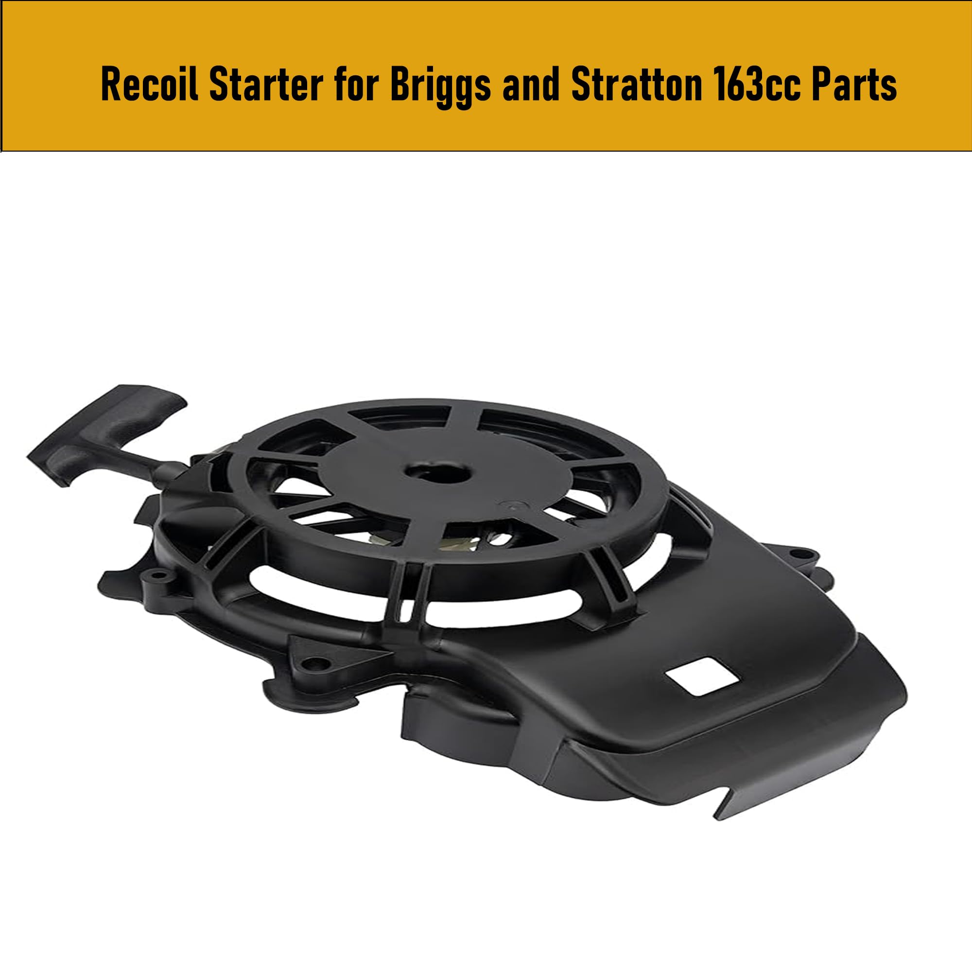 Seilzugstarter für Briggs and Stratton 163cc Teile und Toro Recycler 22 Seilzugstarter Montage Kompatibel mit Craftsman M230 163cc Motor