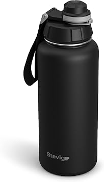 1 Hand Leak-proof Sealed Steel Thermos 1000 ml Black St-210
