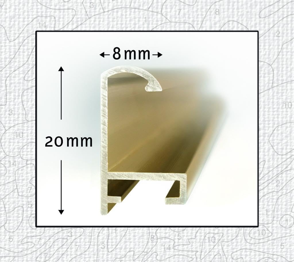 Schipper 605140707 Malen nach Zahlen, Alurahmen Triptychon 50 x 80 cm, goldglänzend ohne Glas für Ihr Kunstwerk, einfache Selbstmontage
