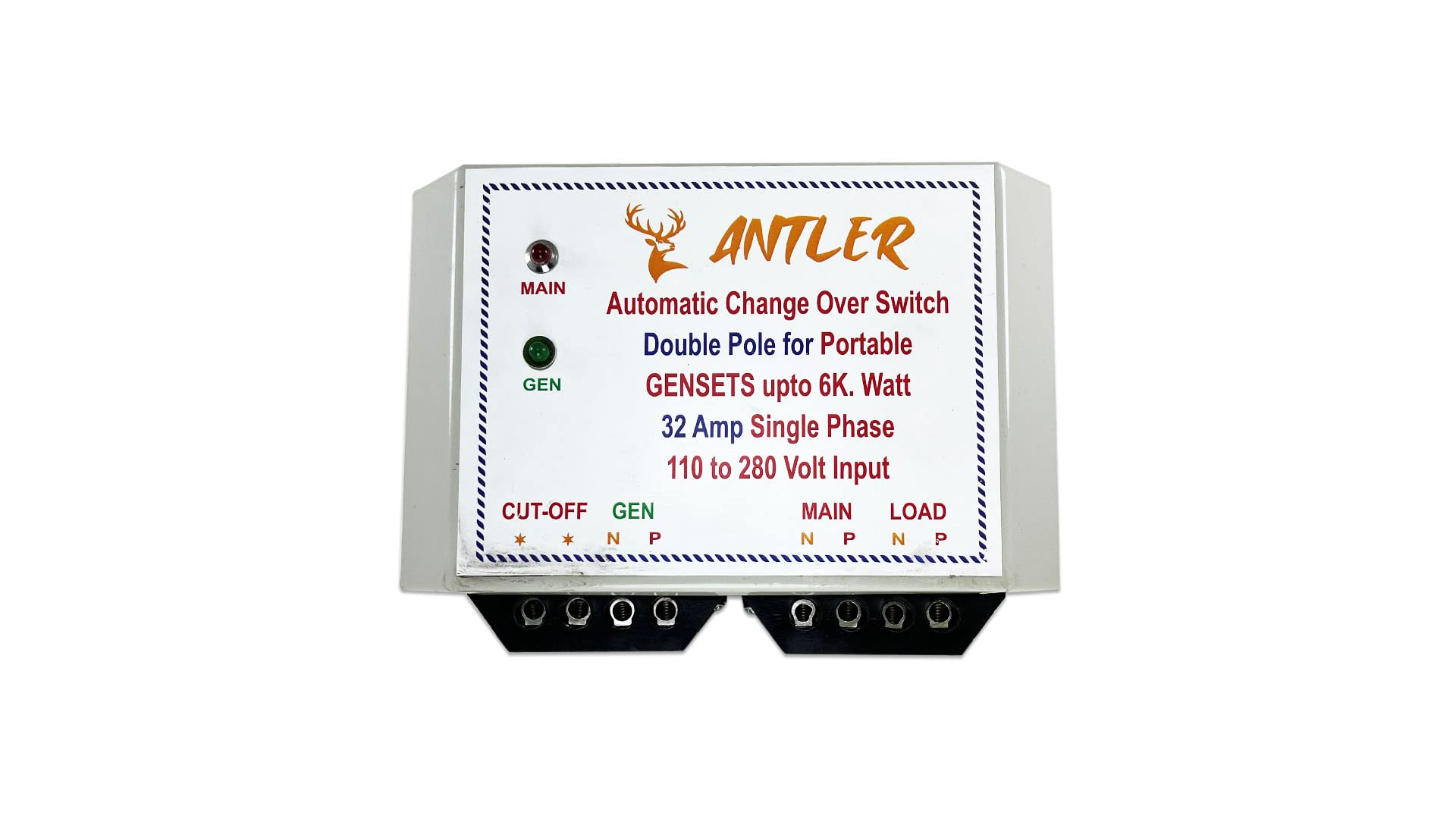 ANTLER&CO. Automatic Change Over Switch Double Pole For Portable GENSETS upto 6k.-image-4