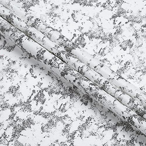 Image of Homestan Abstract Design Velvet Long Door Curtains 9 Feet Long Set of 1 for Home Decor (9 X 4.5 Feet, White)