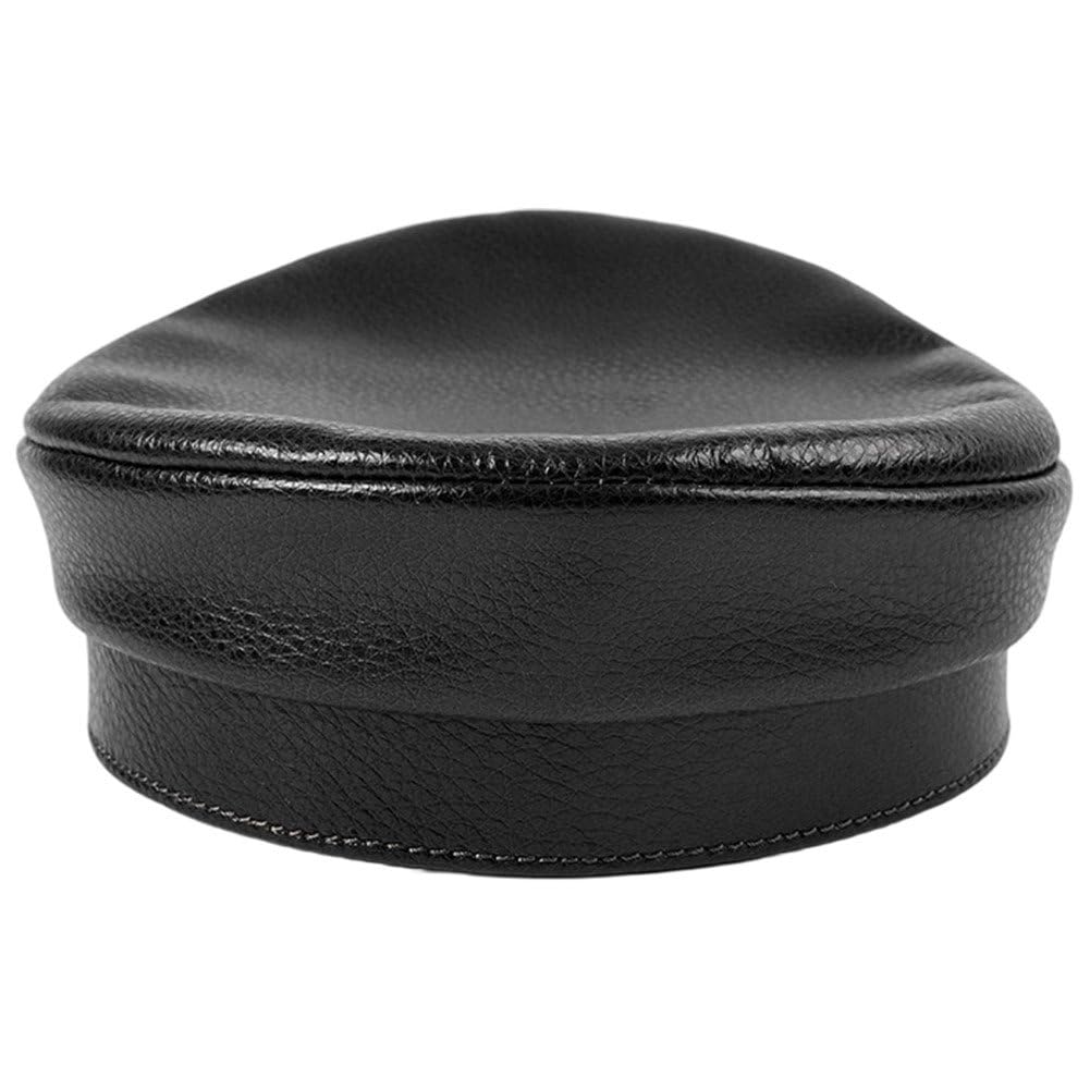 Cappello Esercito Tedesco in Pelle, Stile Militare, con Visiera, Berretto Uomo in Pelle di Mucca, Classico Cappello Militare Caldo 'Esercito