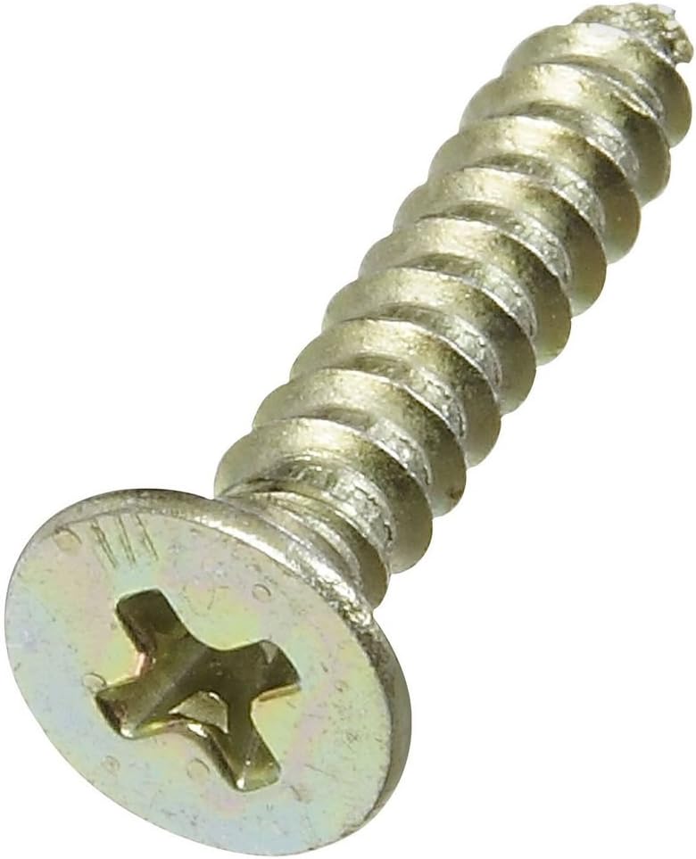 National Hardware N237-032 SPB512S Door Hinge Screw in Satin Brass, 18 Pack, 9 x 1