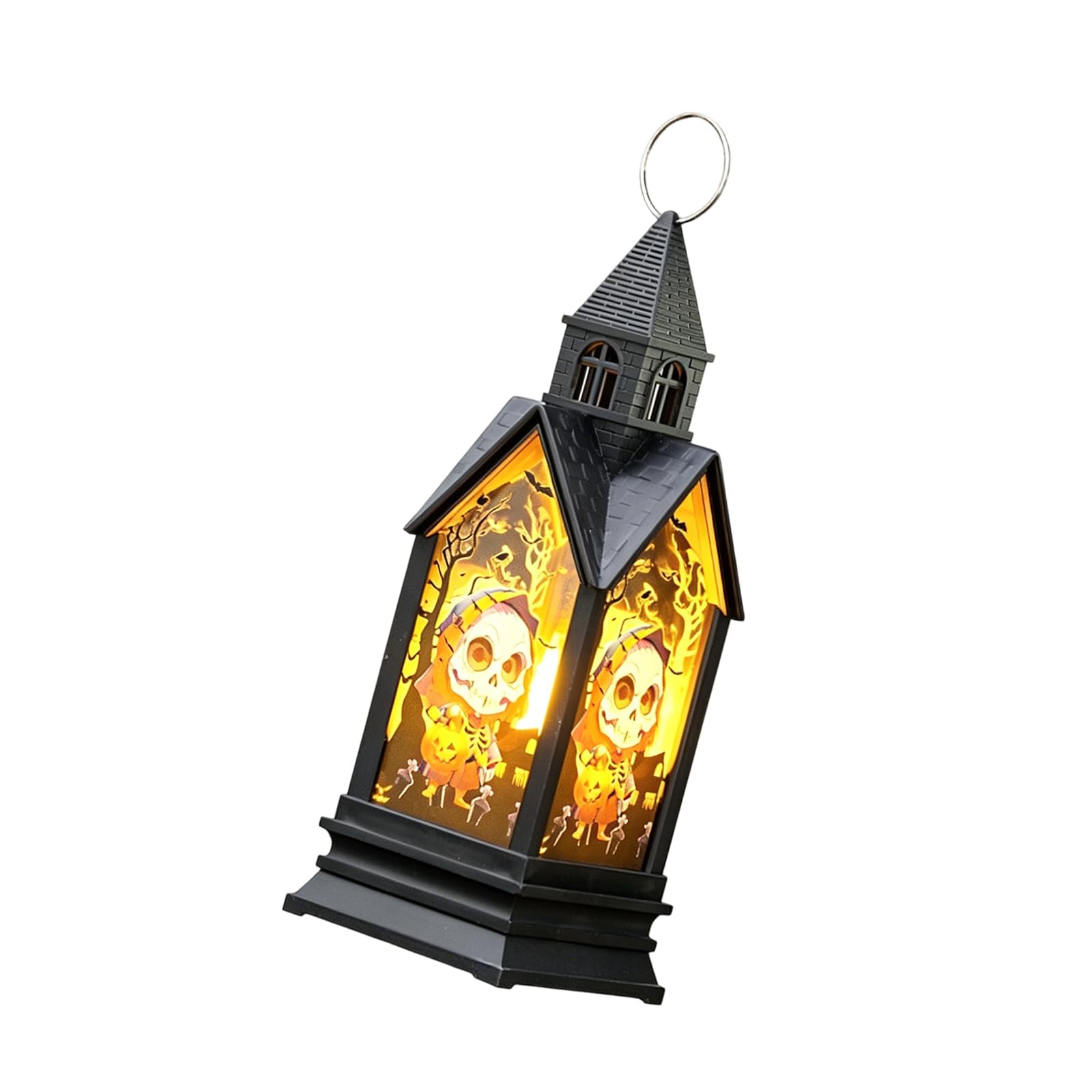Veltros Halloween Decorative Light, Battery Powered Warm Glow Accent for Tabletop Display, Carry Handle and Party Decor Halloween Decor Tabletop Battery Powered Accent Light Warm Glow Party