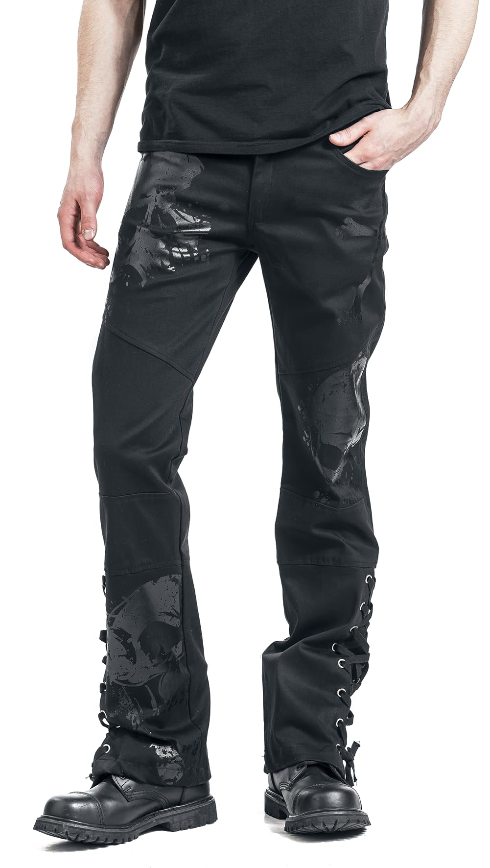Adrian Pant Boot Cut Männer Stoffhose schwarz