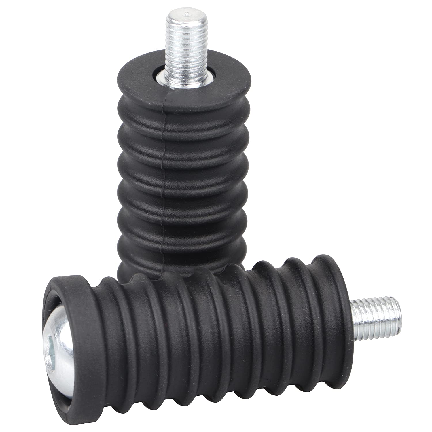 Pair Motorcycle Black Rubber Foot Shift Pegs Shifter Universal for Harley Sportster Dyna Softail Touring