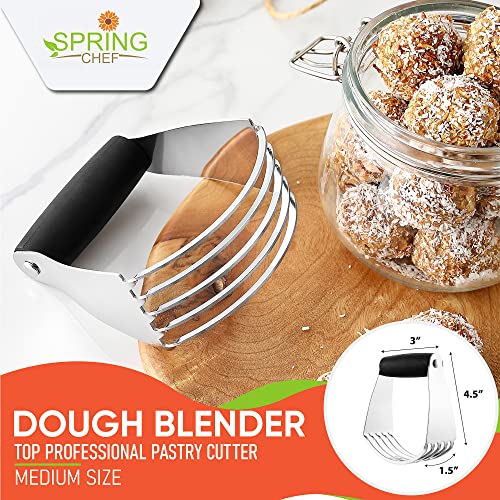 image for Spring Chef Dough Blender, Top Professional Pastry Cutter with Heavy D