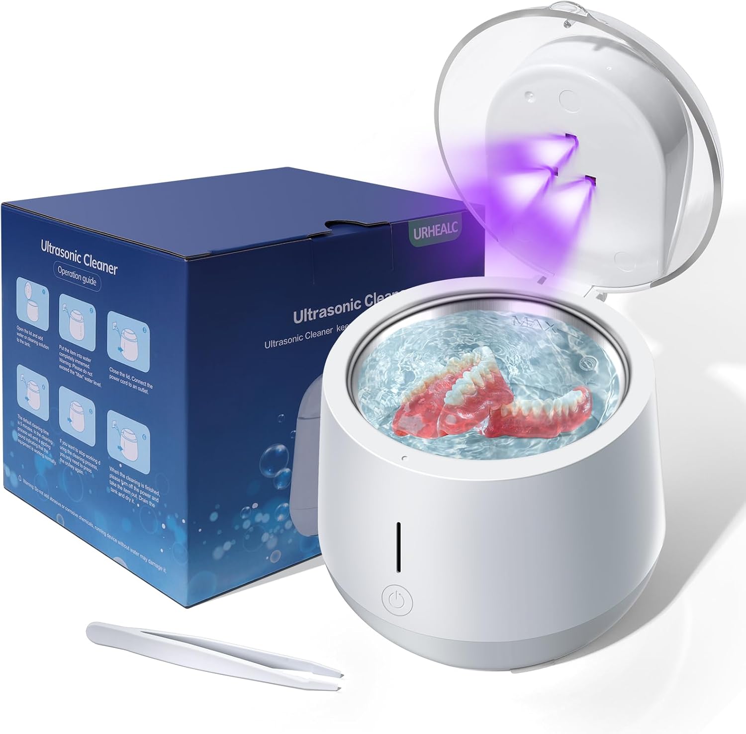 Ultrasonic Cleaner for Dentures & Retainers, 42kHz Ultrasonic Retainer