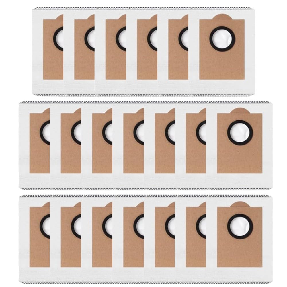 FABULETTA Lot de 4/10/20 sacs de rechange jetables de grande capacité pour robot aspirateur Lefant M3 Max - Accessoires de nettoyage