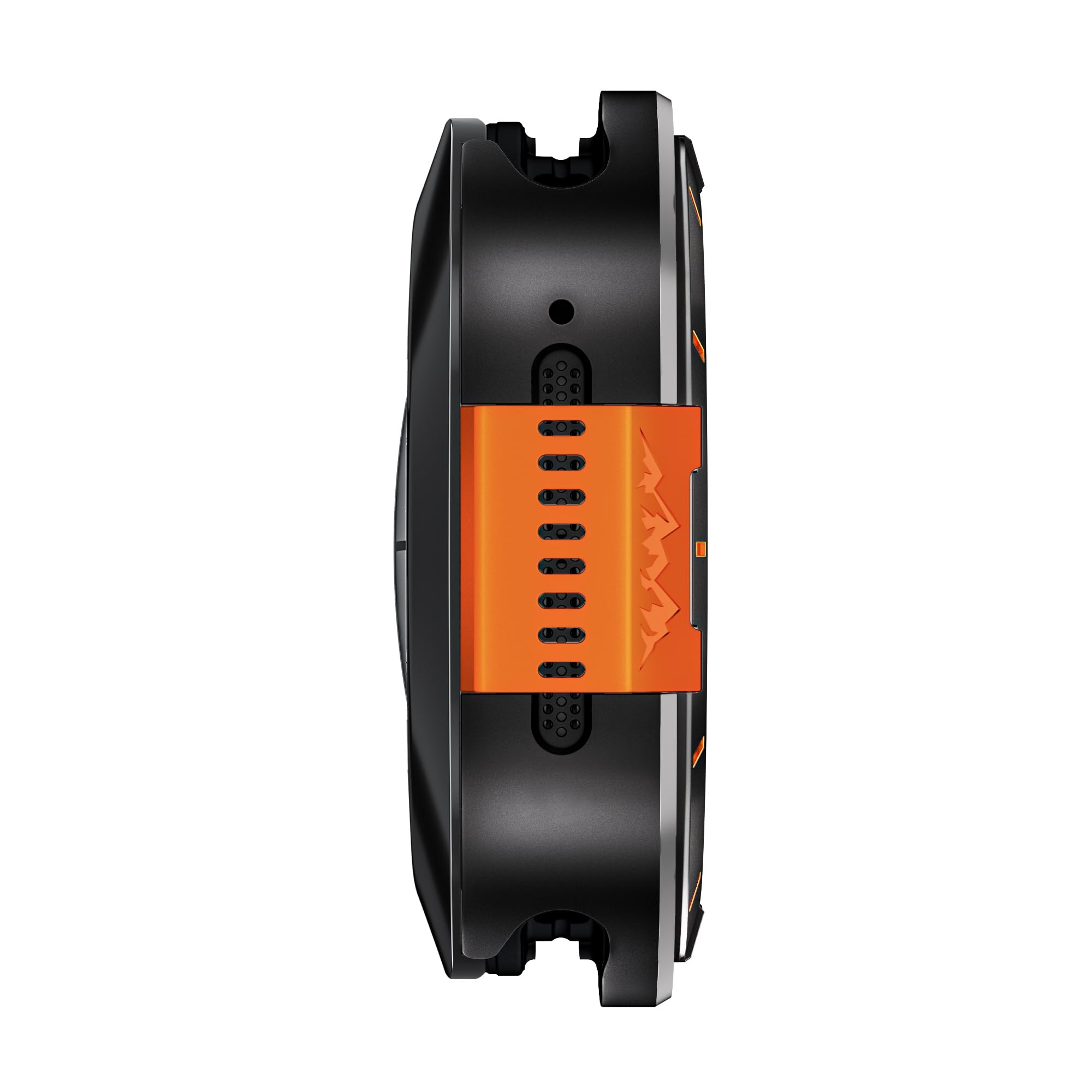VeveXiao Metalowe wytrzymałe etui 2 w 1, kompatybilne z Samsung Galaxy Watch 7 Ultra, aluminiowe, odporne na wstrząsy, ochronne etui do Galaxy Watch 7 Ultra (2025) 47 mm (czarno-pomarańczowe 2)