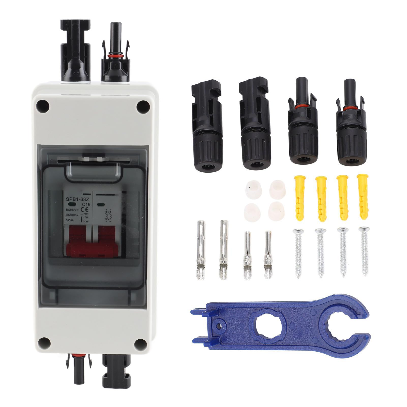 Disconnettore Fotovoltaico Disconnessione Solulio Switchcircuit Breaker IP65 Box Impermeabile DC500V - Sistemi di Energia Disconnettori Fotovoltaico (16A)