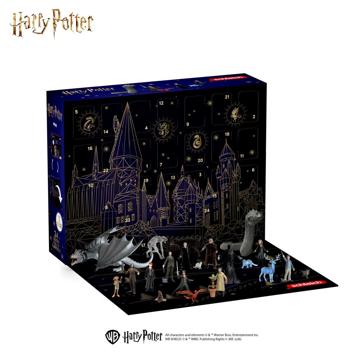 schleich HARRY POTTER | Adventskalender 2026-99241 | 24 Figuren | detailgetreue Sammelfiguren & Spielfiguren | Geschenkidee für Kinder ab 6 Jahren & Sammler | Weihnachtskalender