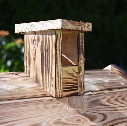 Foto von Räucherkammer Holz Imprägniert Räucherofen Räucherschrank Garten 50 x 50 x 70 cm