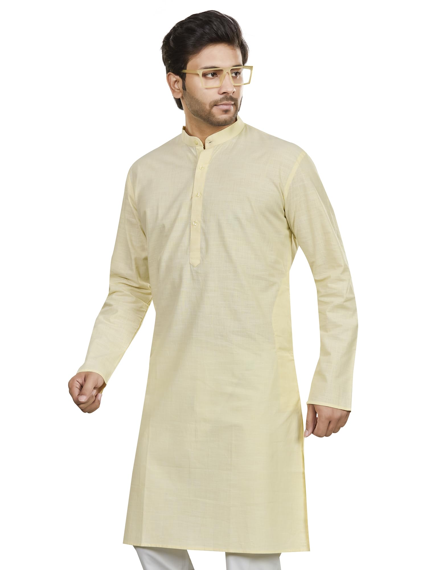 Pure Linen 60 Lea Premium Solid Kurta, Regular Fit | Casual Ethnic Wear | Perfect for Any Occasion | Pure Linen 60 Lea Finest Grade | 100% Linen-image-44