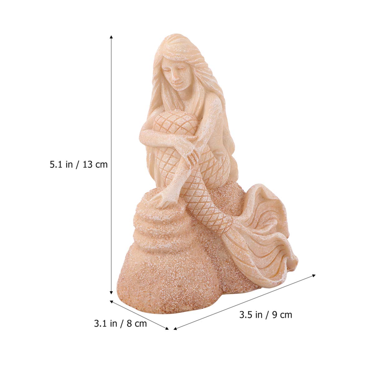 Statue De Sirène D'aquarium - Petite Sirène - Décoration D'aquarium Artificielle - 6 Styles - Figurine De Sirène En Résine - Statue De Sirène Pour Aquarium