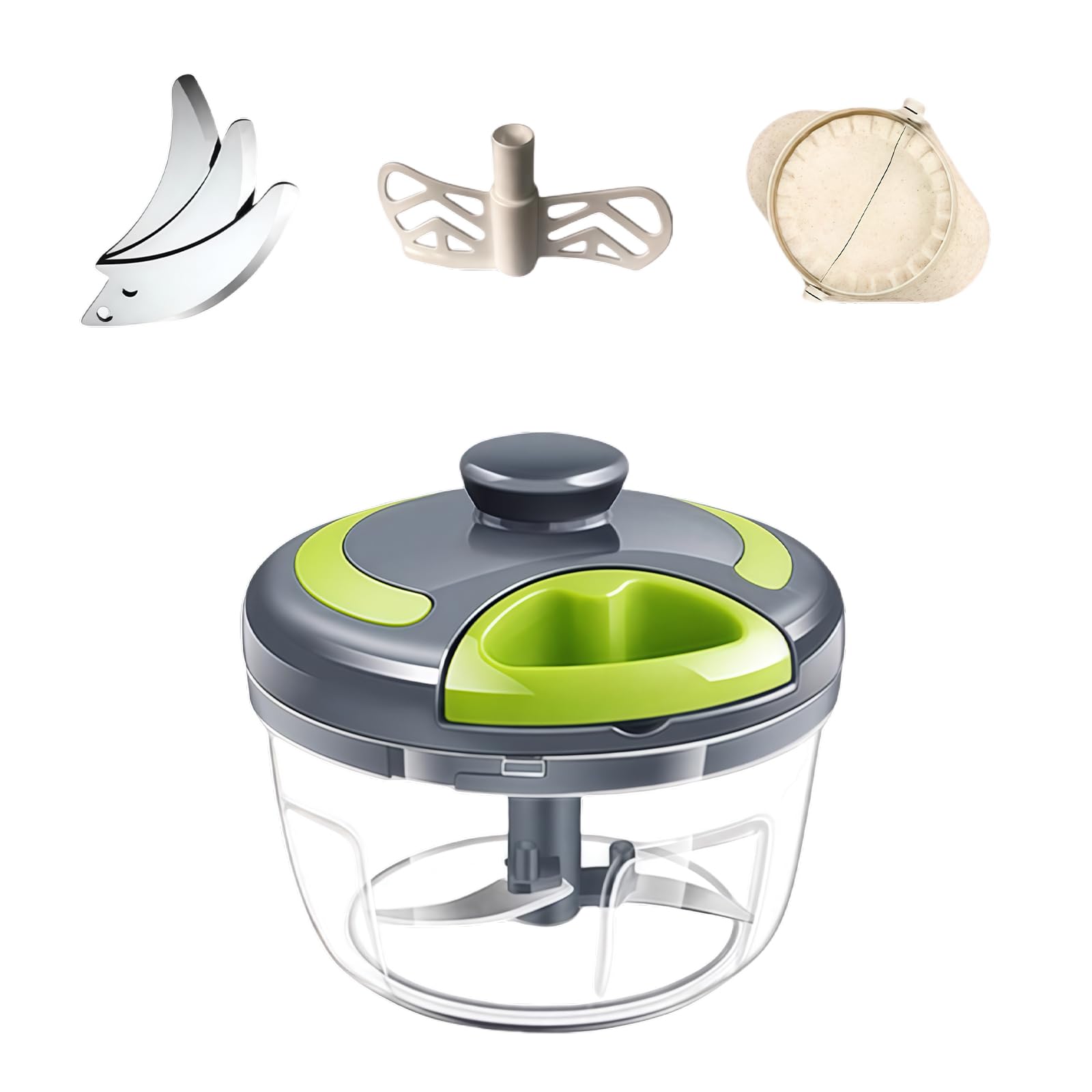 HGENAHGTF Manual Garlic Crusher Multipurpose Kitchen Tool ABS and Metal Construction Hand Operated Efficient Cooking Accessory Handheld Garlic Mincer
