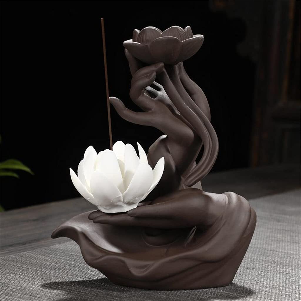 Backflow Wierookbrander Creatieve keramische wierookbrander Retro wierookbrander Zen biedt meditatie wierookbranderornamenten Aromatherapie Ornament Wierook Waterval