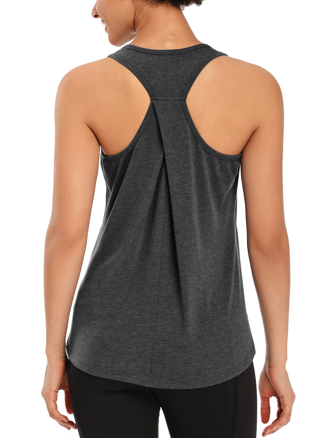 Muzniuer Womens Workout Tops Yoga Tank Tops-Sleeveless Exercise Athletic Gym Sport Shirts Racerback Tank Tops