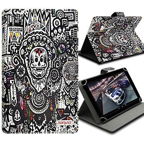 KARYLAX Seluxion - Housse Etui Universel M à Rabat et Fonction Support Motif ZA07 pour Tablette HP Slate8 Pro