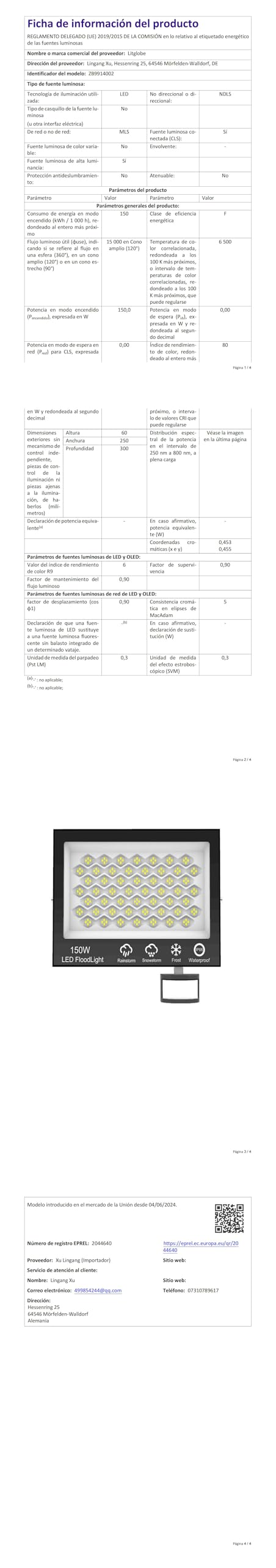 Foco LED Exterior con Sensor Movimiento 150W,15000LM Foco Proyector con Control Remoto,6500K Blanco Frío Luz LED,IP66 Impermeable Focos Exterior para Jardín Patios Garaje