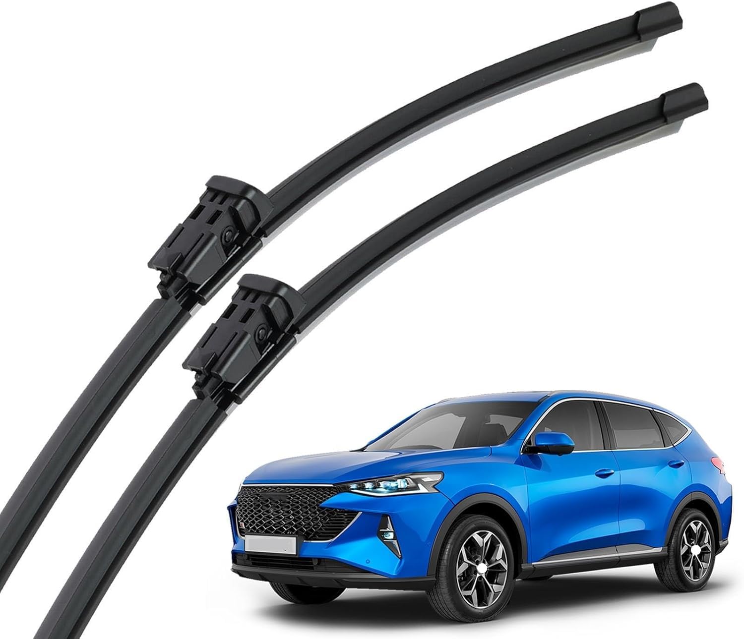 RESKIU Car Front Windshield Wiper Blade Set Replacement for Haval F7 F7x 2018-2024, All Season Windscreen Wipers Quiet Easy Installation