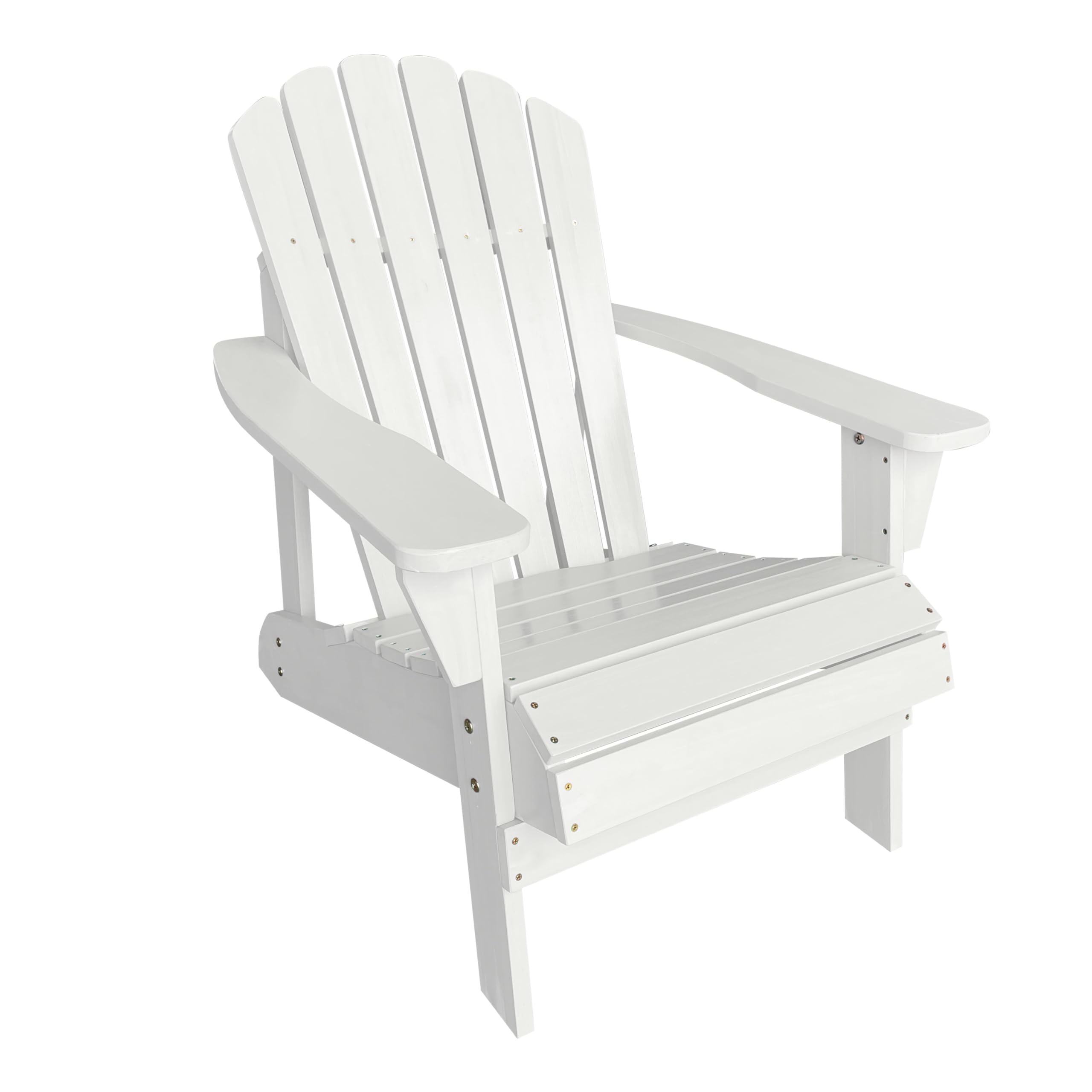 AXI Carmen Adirondackstuhl aus Holz in Weiß | Gartenstuhl/Loungestuhl/Adirondack Stuhl/Chair aus Holz für 1 Person mit Armlehnen & hoher Rückenlehne | 90,5 x 78,4 x 93 cm